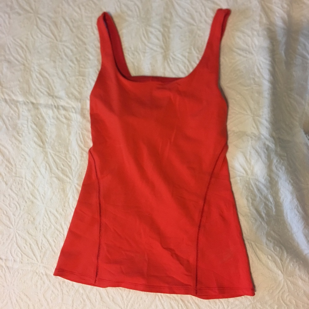 Lululemon Red Work Out Tank Top
